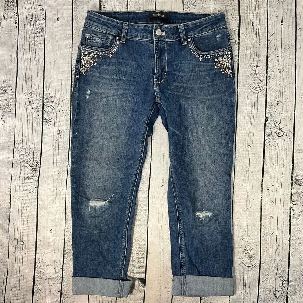 WHITE HOUSE BLACK MARKET Slim Crop Jeans